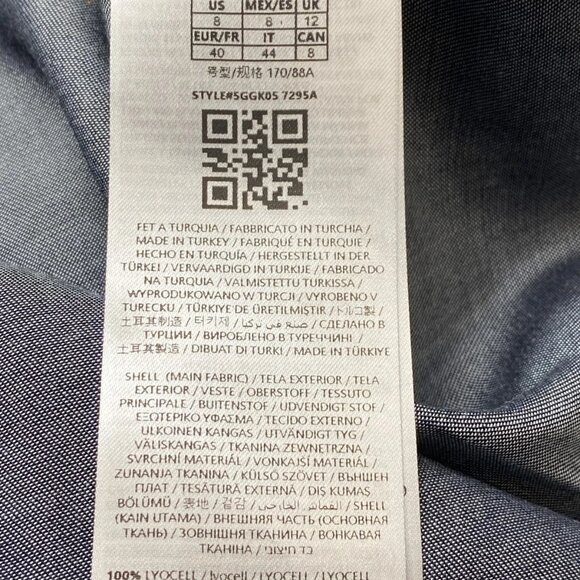 NEW MARCIANO Carla Safari Denim Midi Dress Blue Size L / US 8 | Button Front - Picture 8 of 8